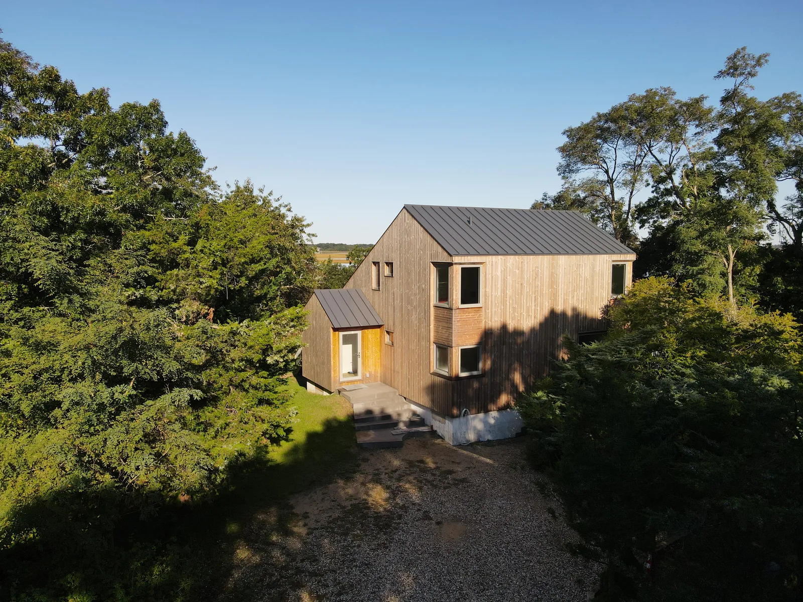 Wood framed windows and doors